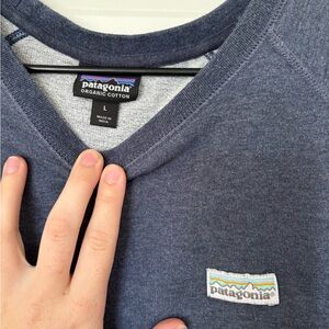 Patagonia Navy Organic Cotton Pullover